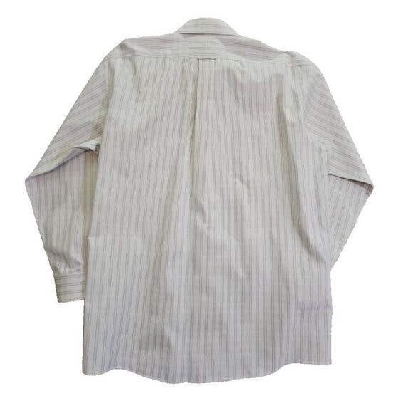 Roundtree & Yorke Gold Label Button-Up Shirt 16 1/2 35 Windowpane 100% Cotton - Picture 2 of 13